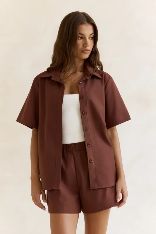 Found In Your Heart Shirt Brown made by Hello Molly