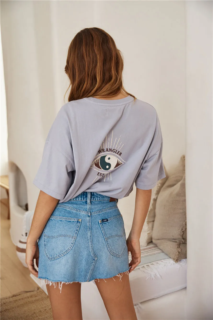 WRANGLER Visions Boxy Slouch Tee Dirty Purple sold by Fortunate One product image thumbnail 2