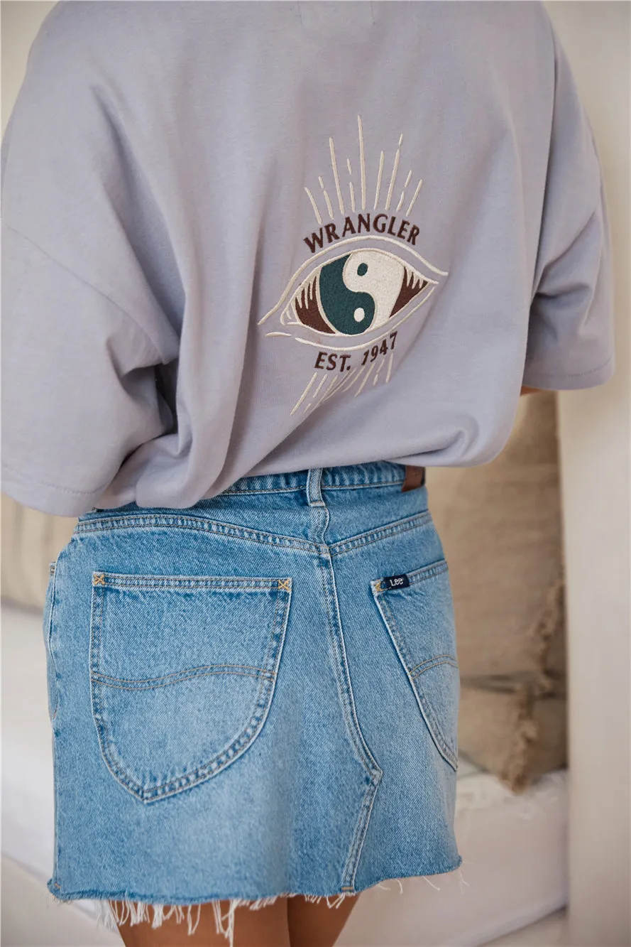 WRANGLER Visions Boxy Slouch Tee Dirty Purple sold by Fortunate One product image thumbnail 5