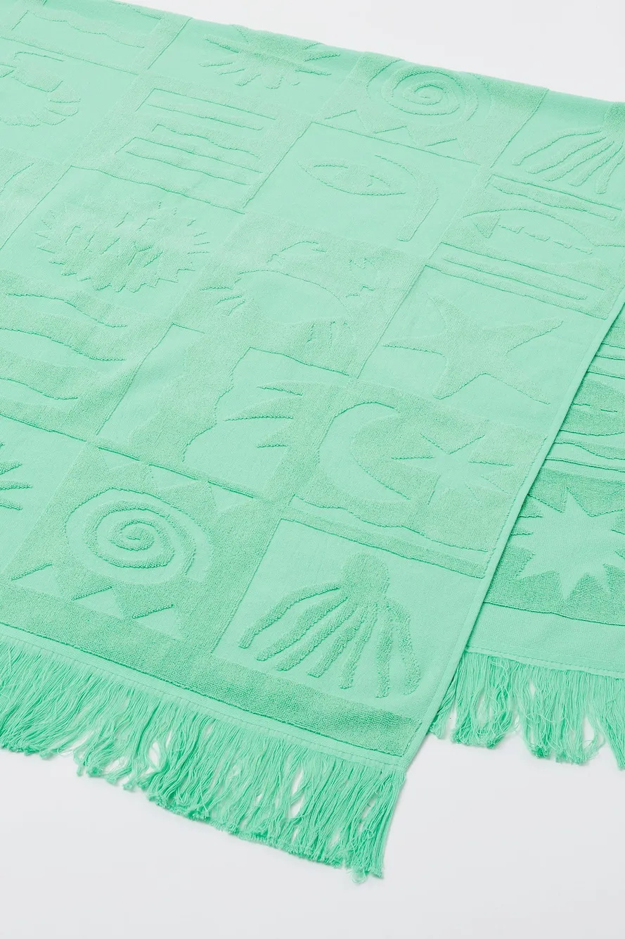 SUNNYLIFE X DAIMON DOWNEY Luxe Towel Esmeralda sold by Fortunate One product image thumbnail 2