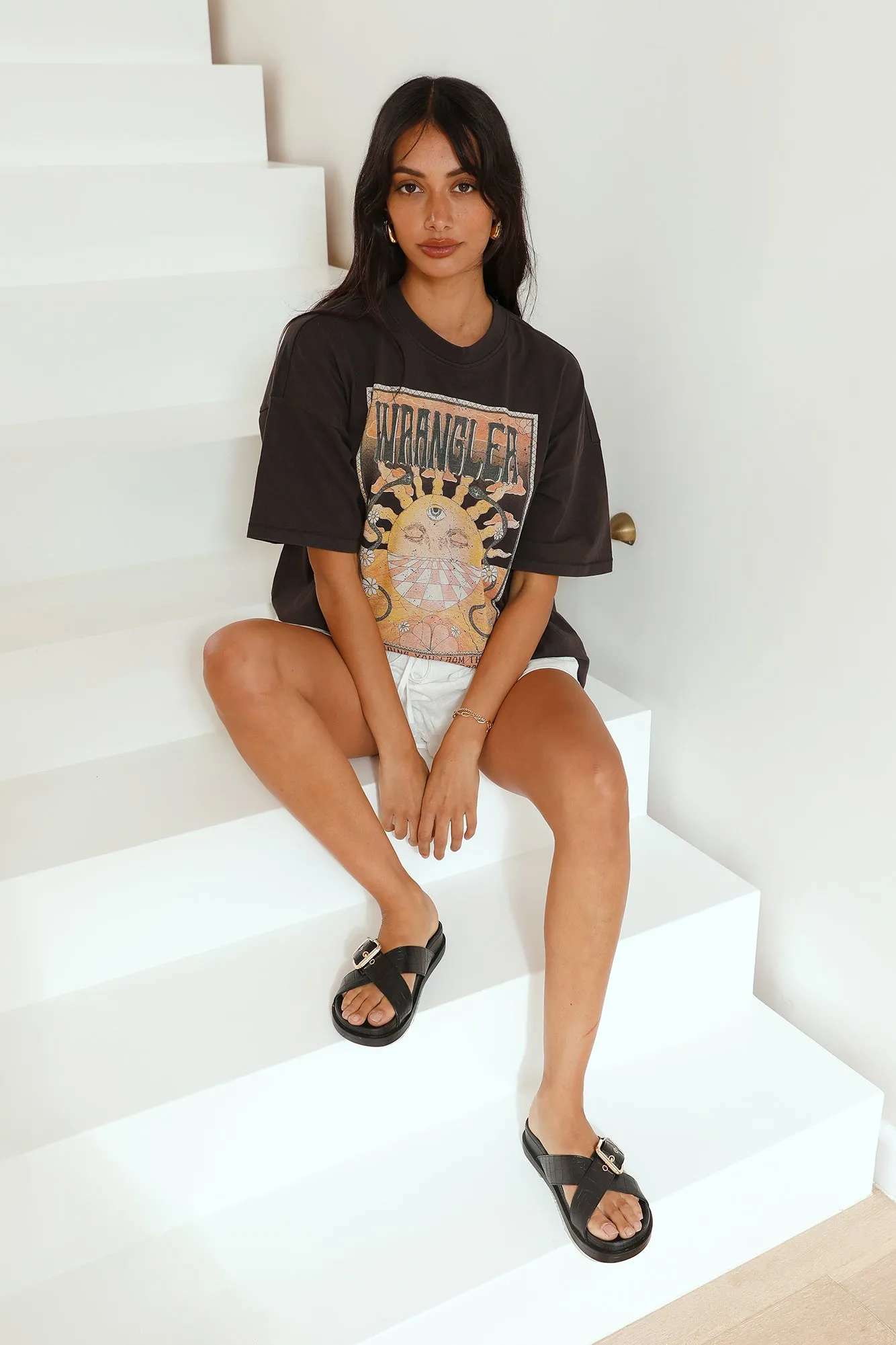 WRANGLER Boxy Slouch Tee Mind Mirage sold by Fortunate One product image thumbnail 3