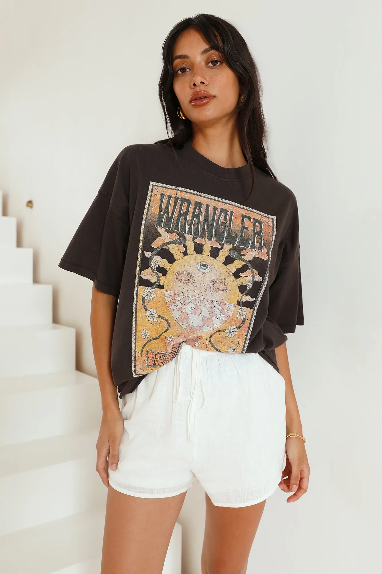 WRANGLER Boxy Slouch Tee Mind Mirage sold by Fortunate One product image thumbnail 2