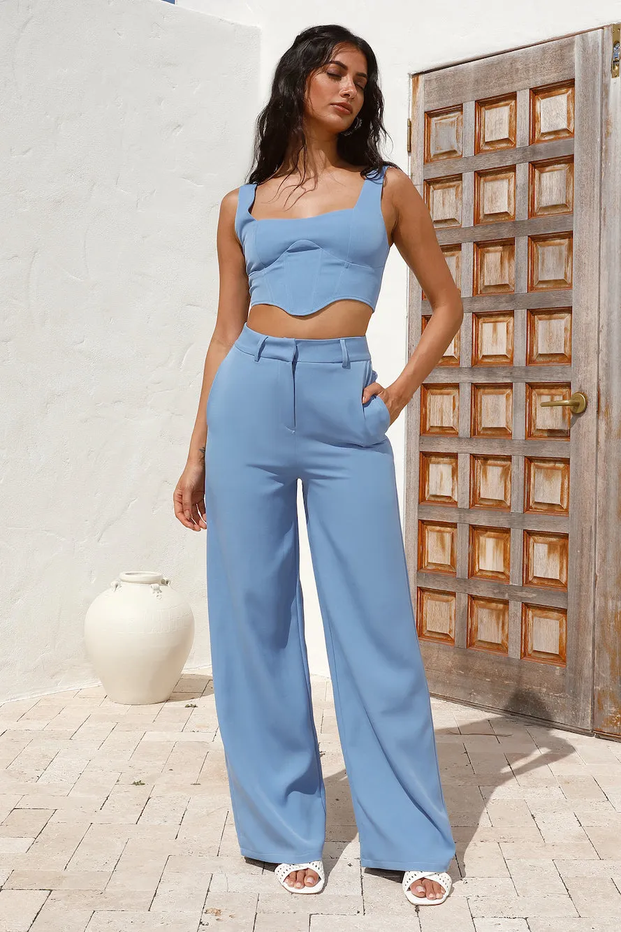SNDYS Anya Corset Top Blue sold by Fortunate One product image thumbnail 4