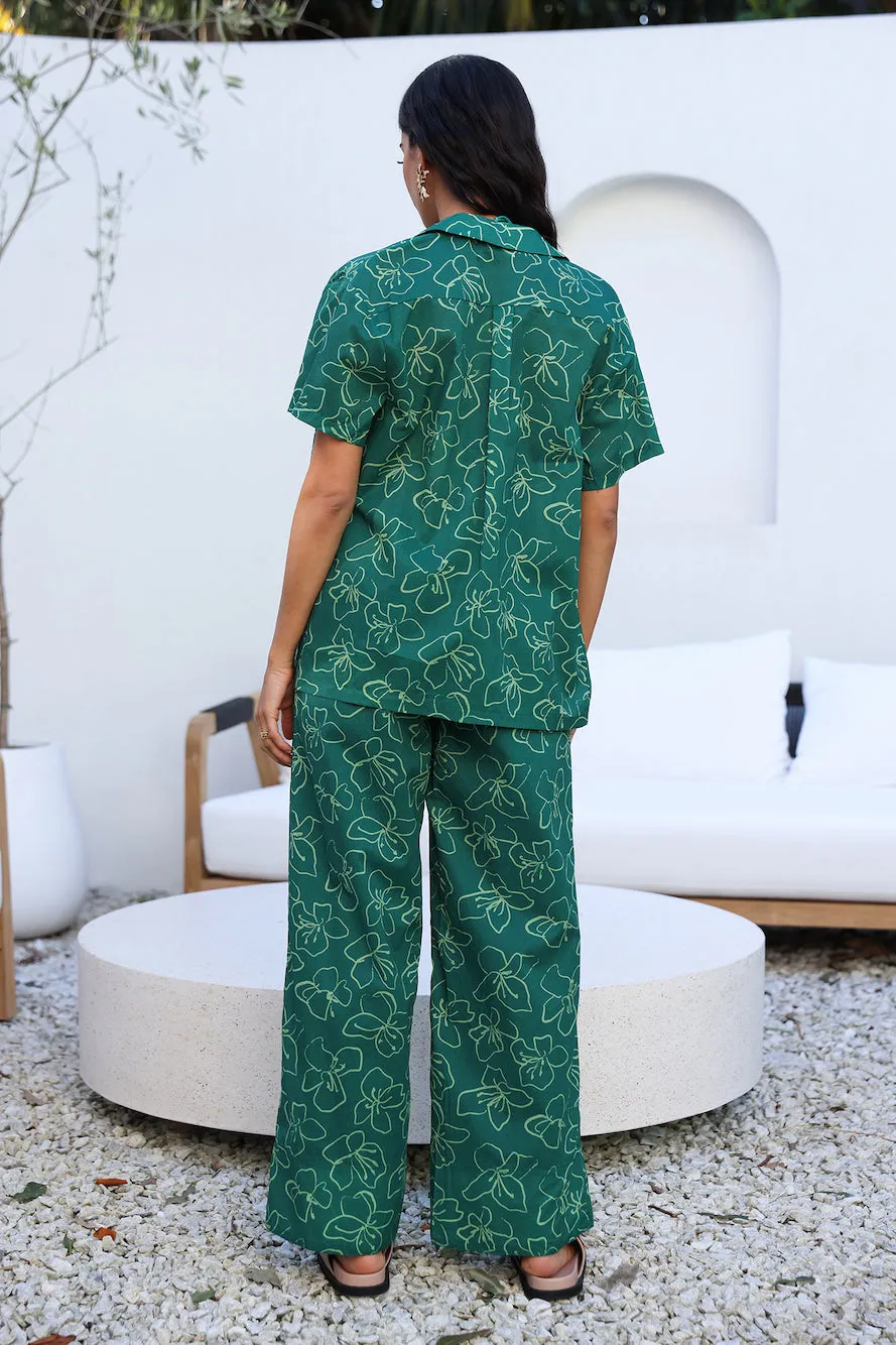 CHARLIE HOLIDAY Addison Pant Relaxed Floral sold by Fortunate One product image thumbnail 4
