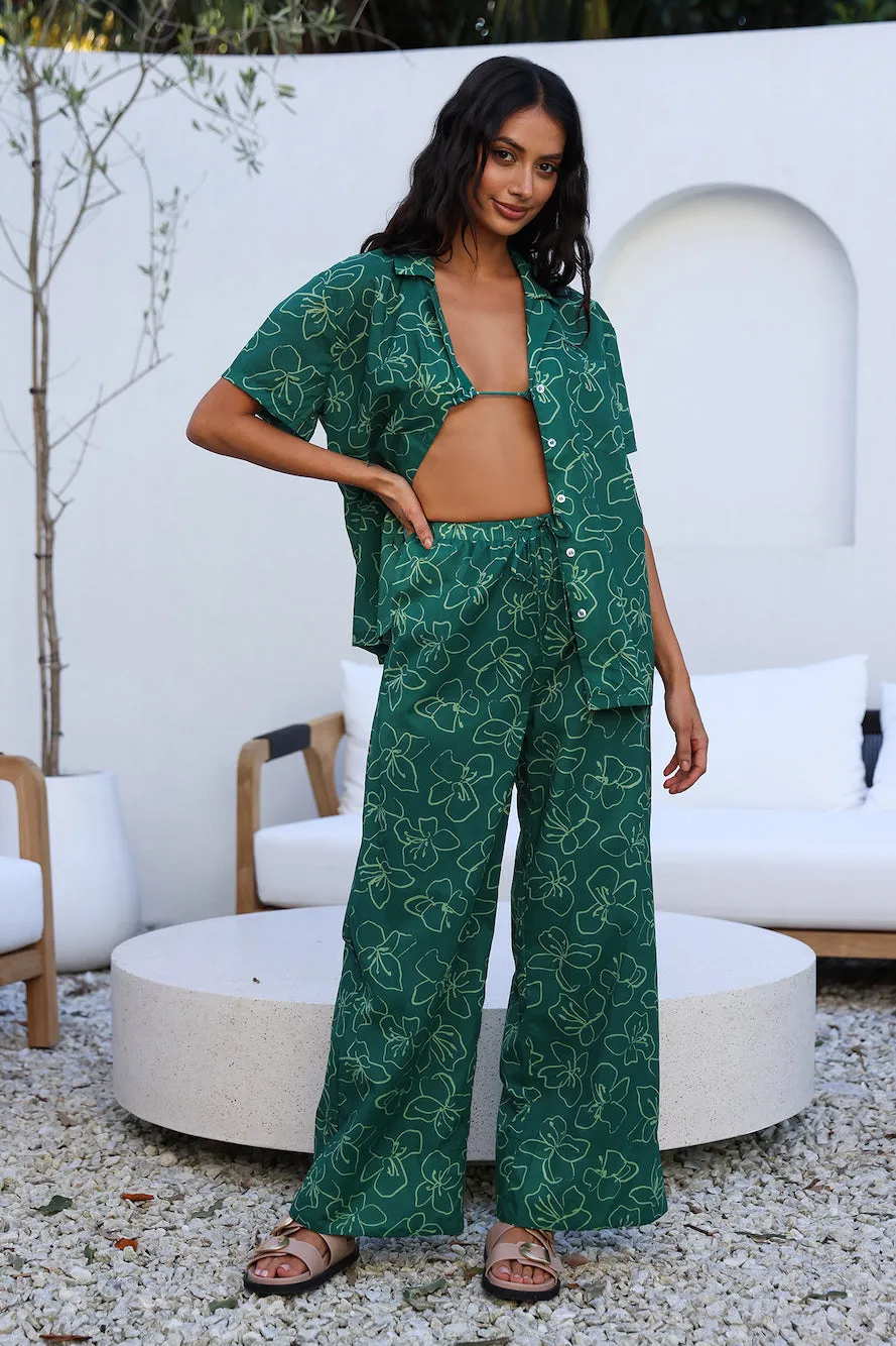 CHARLIE HOLIDAY Addison Pant Relaxed Floral sold by Fortunate One product image thumbnail 2
