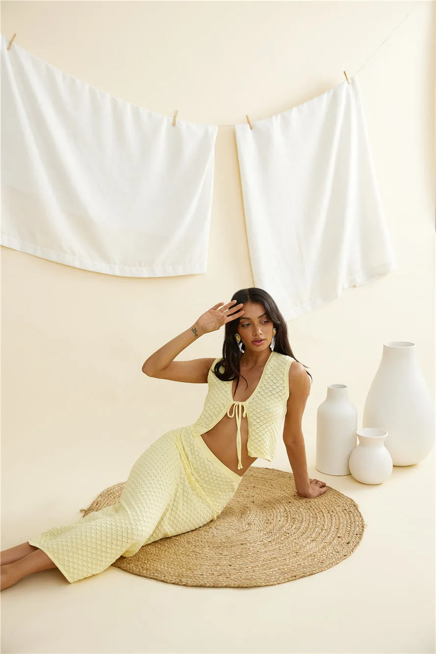 CHARLIE HOLIDAY Jessie Top Lemon sold by Fortunate One product image thumbnail 3