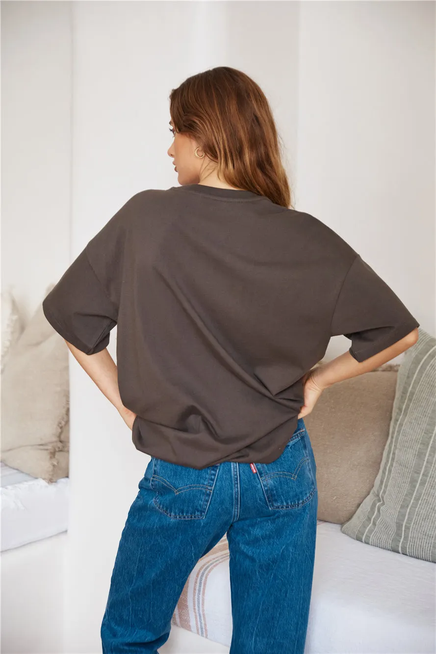 WRANGLER Dragonfly Boxy Slouch Tee Slate sold by Fortunate One product image thumbnail 2