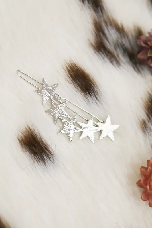 Caught In The Constellation Hair Clip Silver made by Hello Molly