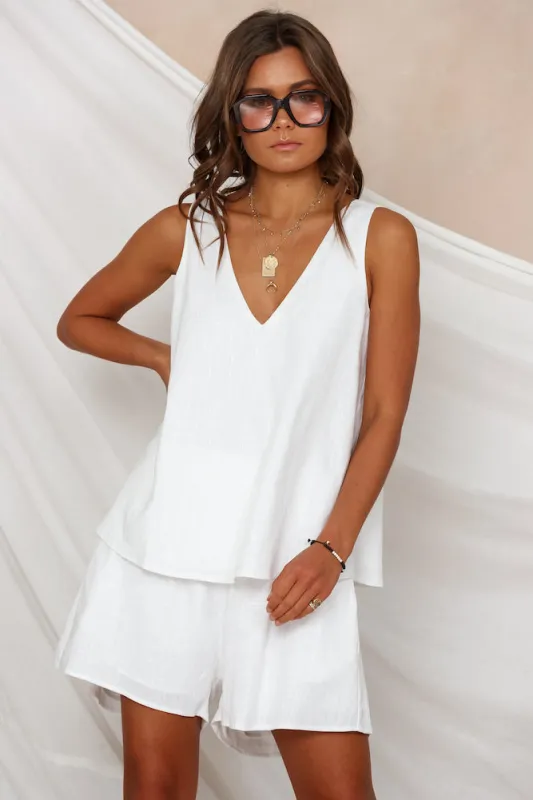 Solitaire Top White made by Hello Molly