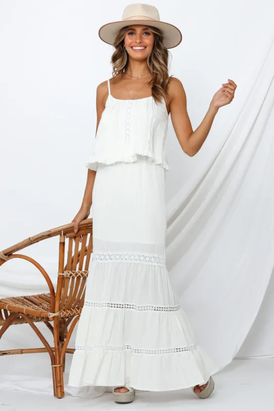Island Sun Crop Top White made by Hello Molly