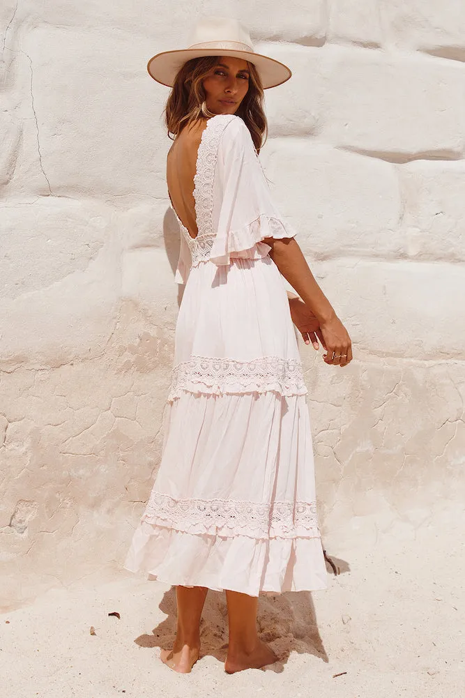 Cowboy Midi Dress Pink sold by Fortunate One product image thumbnail 4