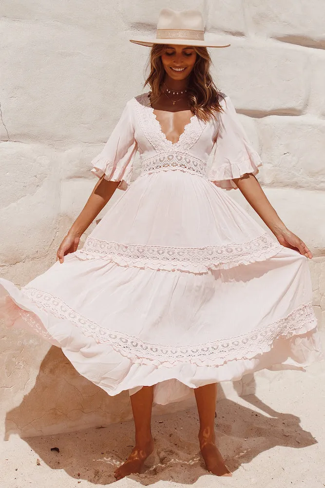 Cowboy Midi Dress Pink sold by Fortunate One product image thumbnail 2