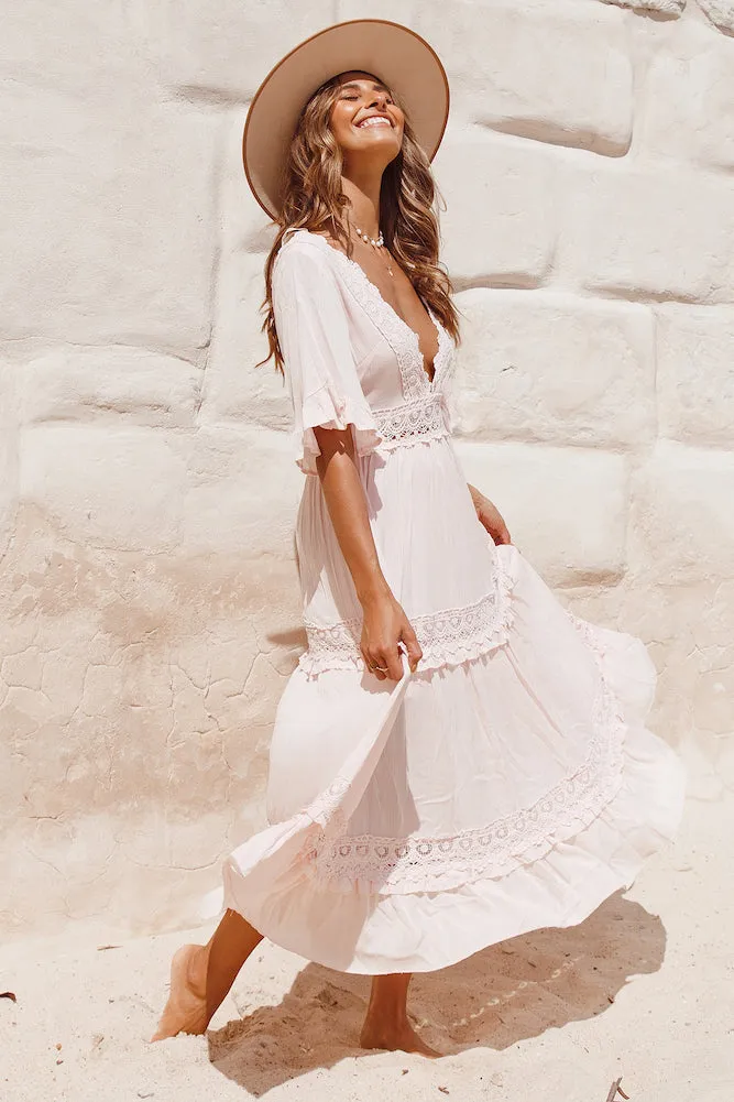 Cowboy Midi Dress Pink sold by Fortunate One product image thumbnail 3