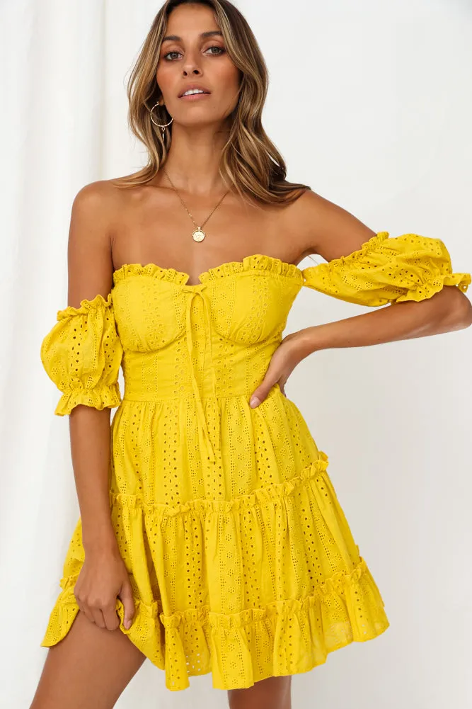 Olivia Dress Mustard sold by Fortunate One product image thumbnail 3