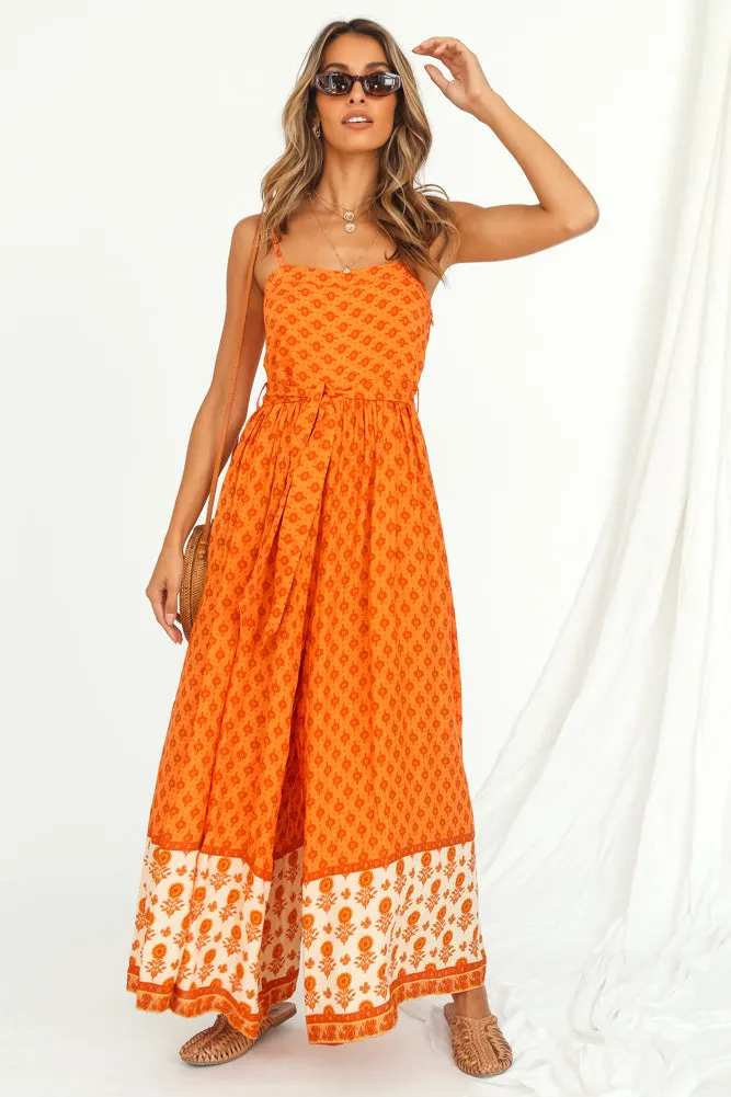 Grateful Jumpsuit Orange sold by Fortunate One product image thumbnail 2