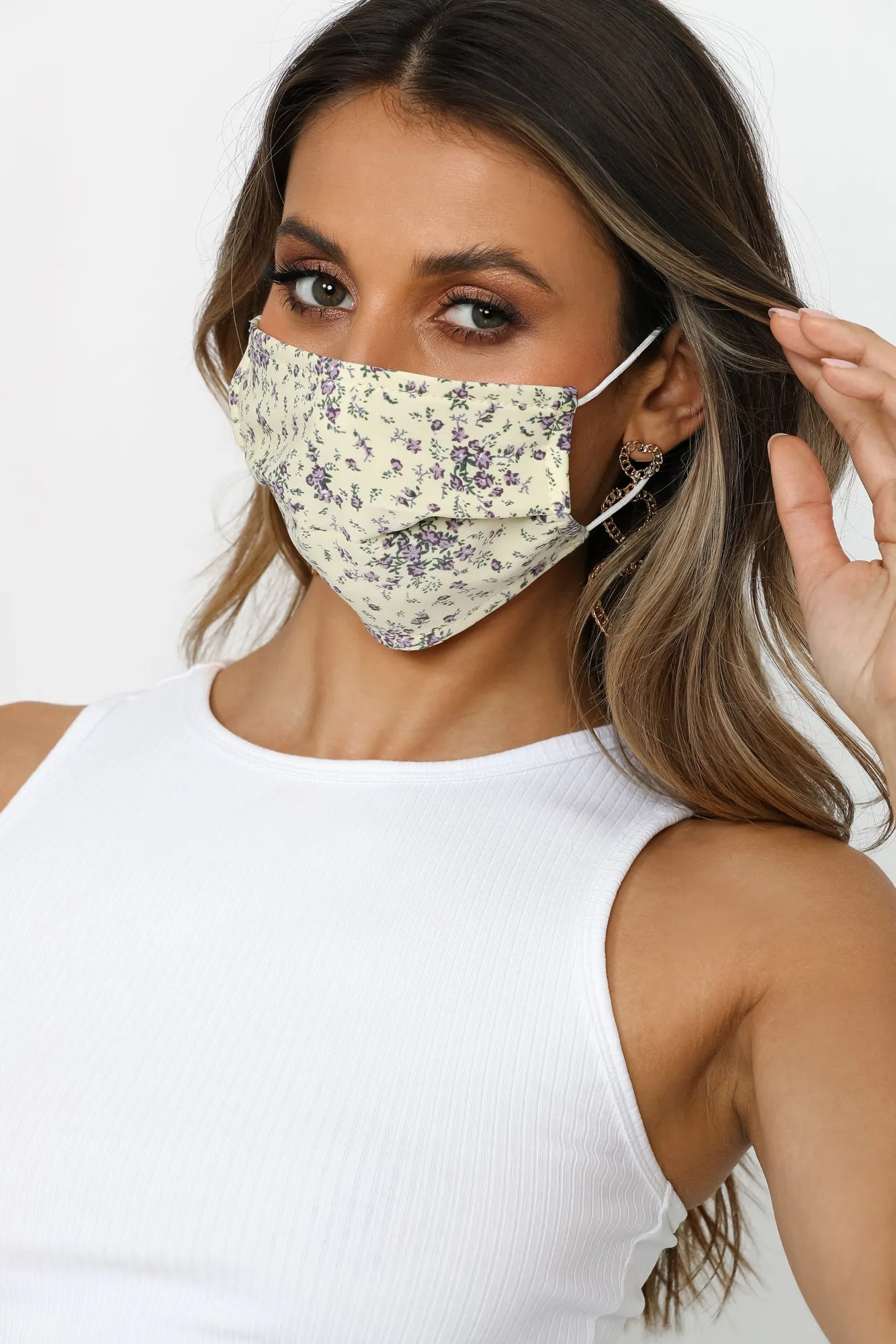 Pick The Flowers Face Mask sold by Fortunate One