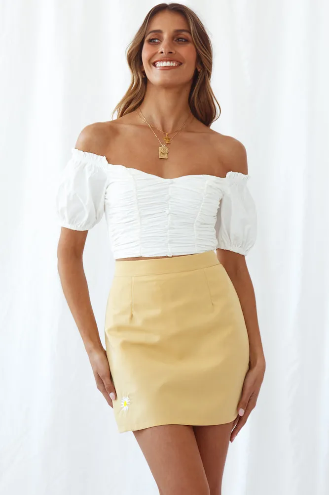 Natural Instinct Crop Top White sold by Fortunate One product image thumbnail 3