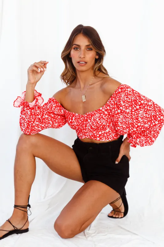Secrets In Santorini Crop Top made by Hello Molly