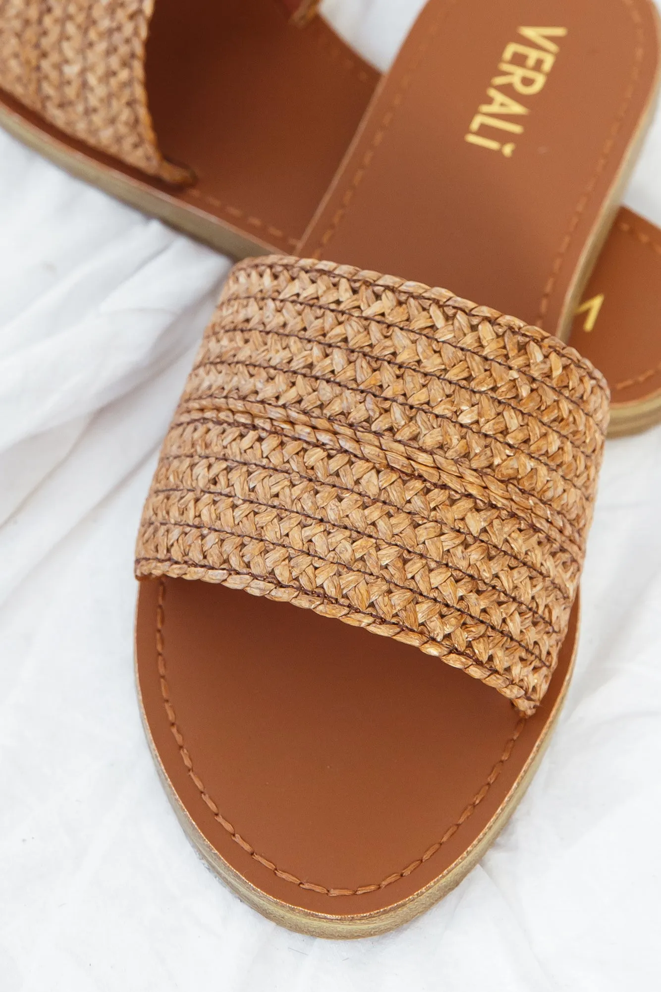 VERALI Talby Slide Tan Weave sold by Fortunate One product image thumbnail 3