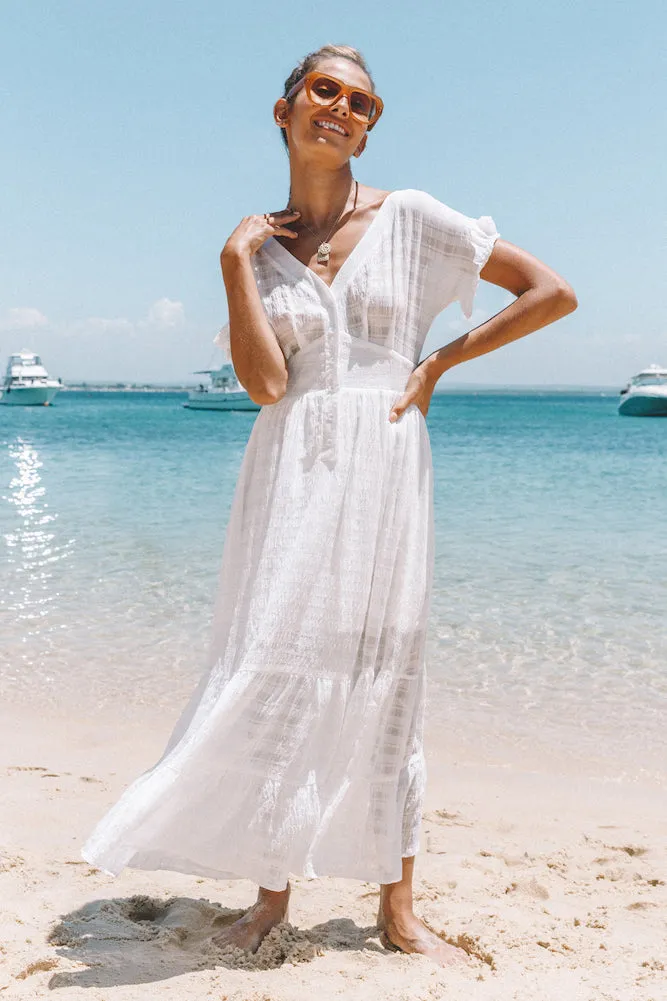 Saphima Maxi Dress White sold by Fortunate One product image thumbnail 3