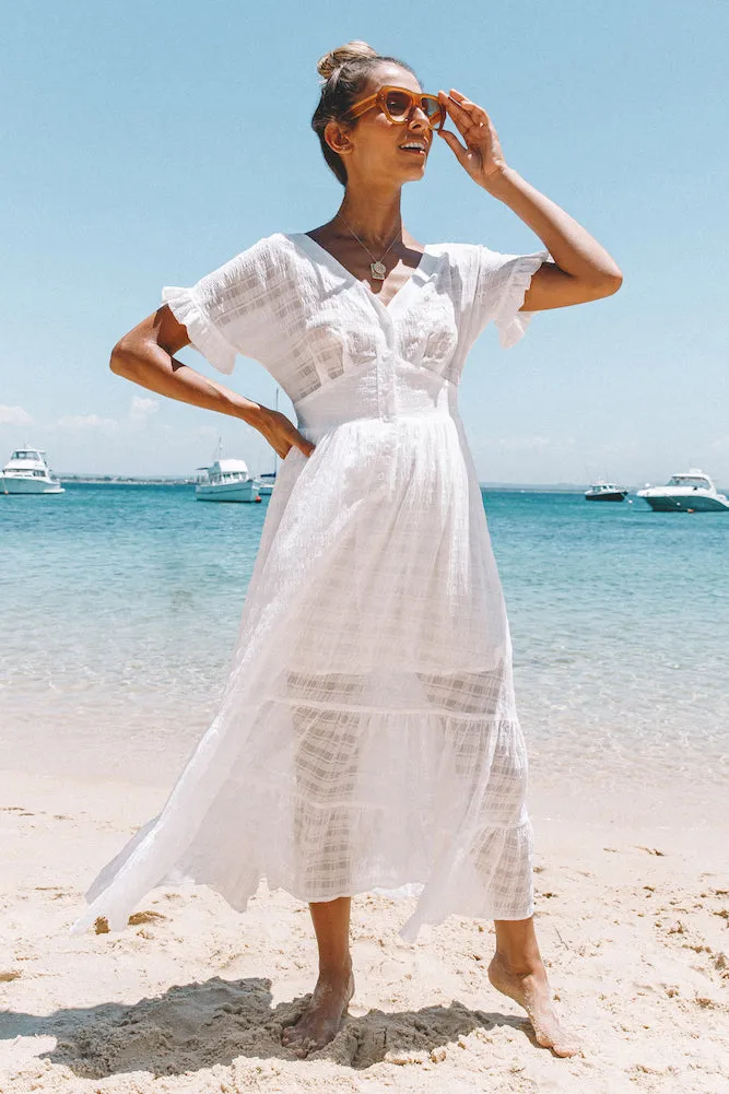 Saphima Maxi Dress White sold by Fortunate One product image thumbnail 5