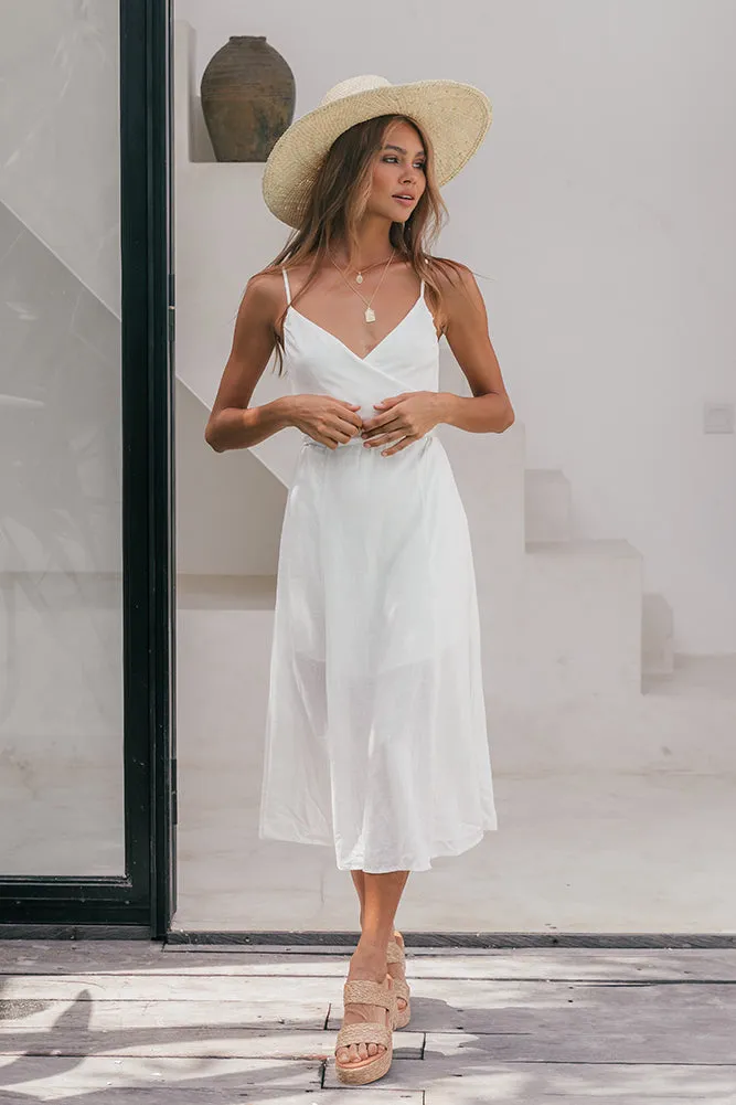 Zephyr Midi Dress White sold by Fortunate One product image thumbnail 5