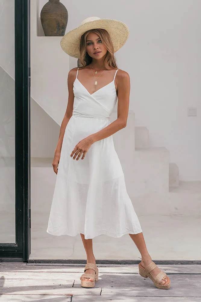 Zephyr Midi Dress White sold by Fortunate One product image thumbnail 4