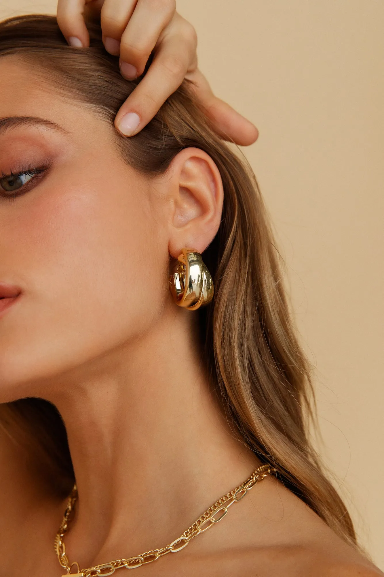 Together Forever Earrings Gold sold by Fortunate One product image thumbnail 5