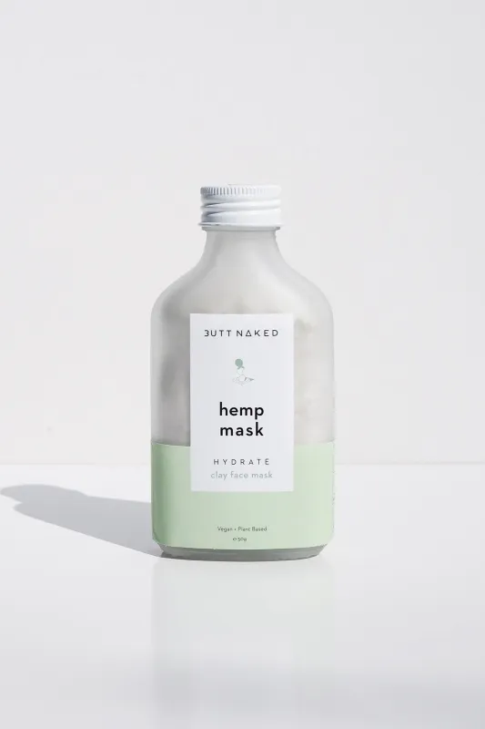 BUTT NAKED Hemp Clay Face Mask 50g sold by Fortunate One