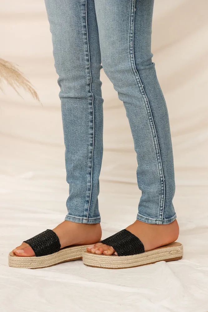 THERAPY Eden Slides Black sold by Fortunate One product image thumbnail 2