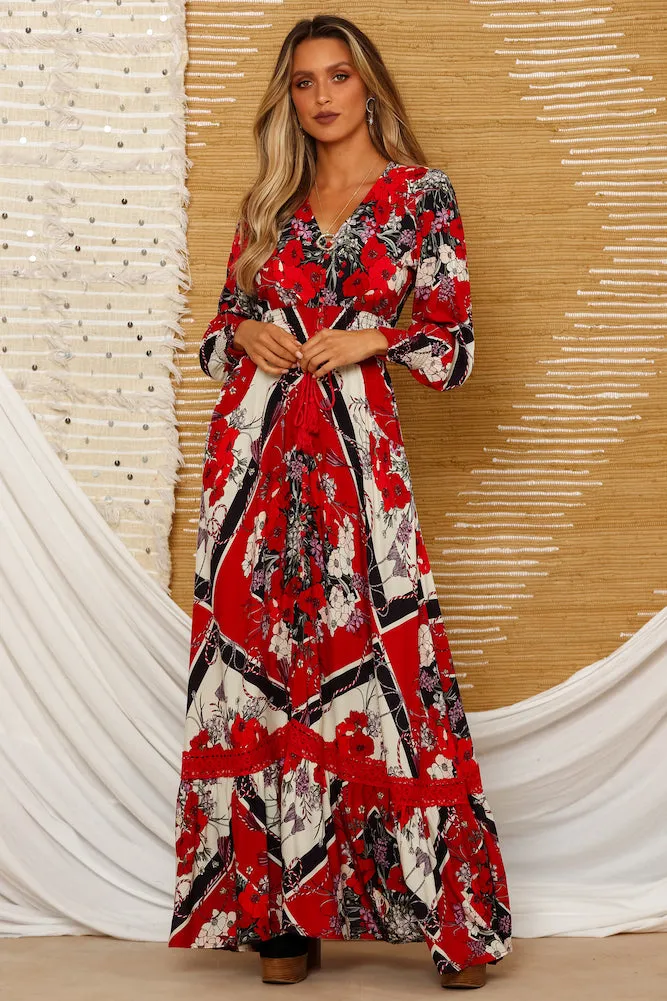 Lucerne Maxi Dress Red sold by Fortunate One product image thumbnail 2