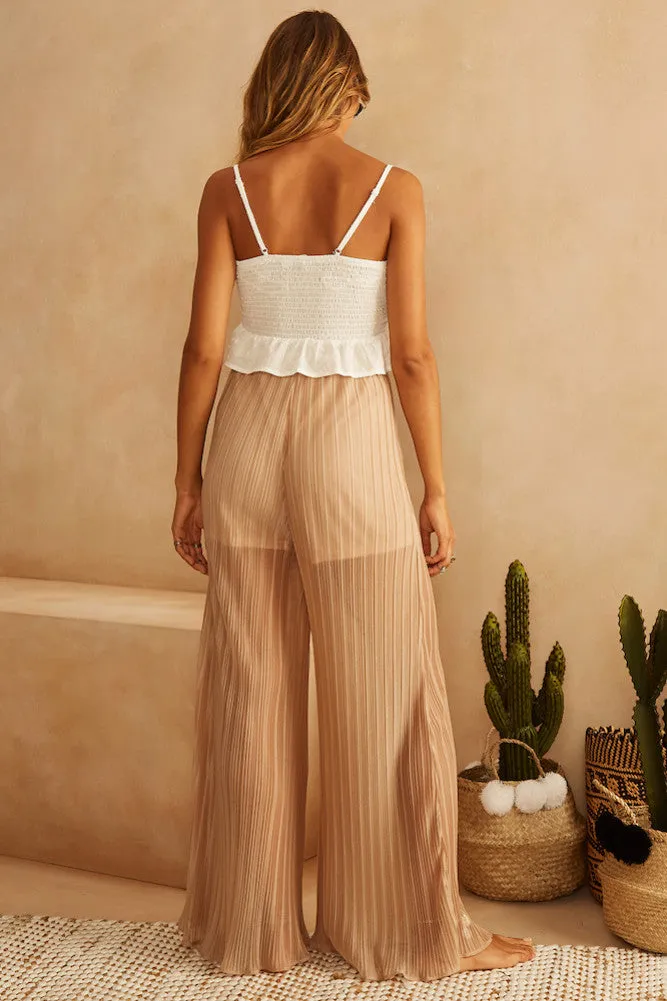 Purple Rain Pants Mocha sold by Fortunate One product image thumbnail 5