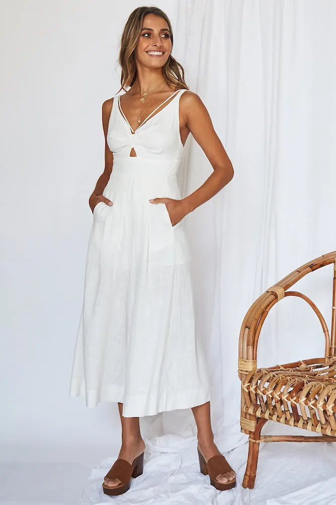 Luxe Getaway Jumpsuit White sold by Fortunate One product image thumbnail 5