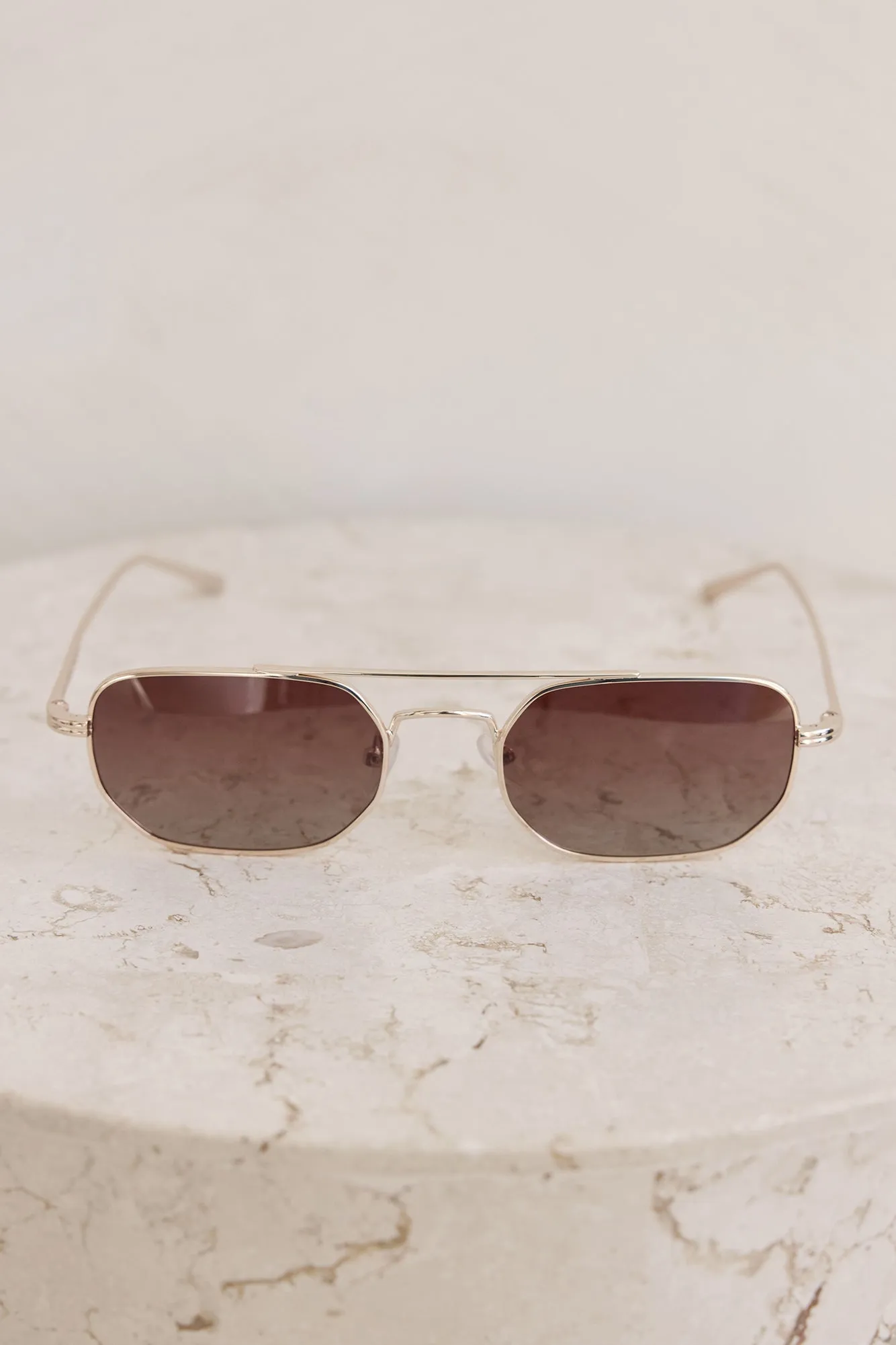 The Cameron Sunglasses Gold Chocolate Fade sold by Fortunate One product image thumbnail 2