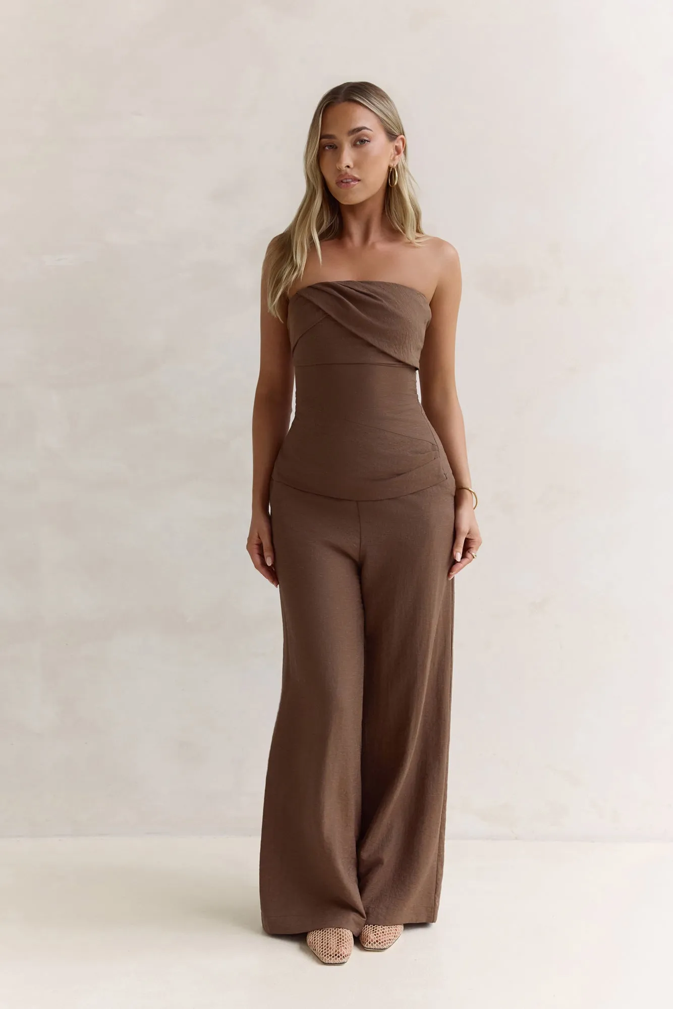 Laidback Lover Strapless Set Brown sold by Fortunate One product image thumbnail 4