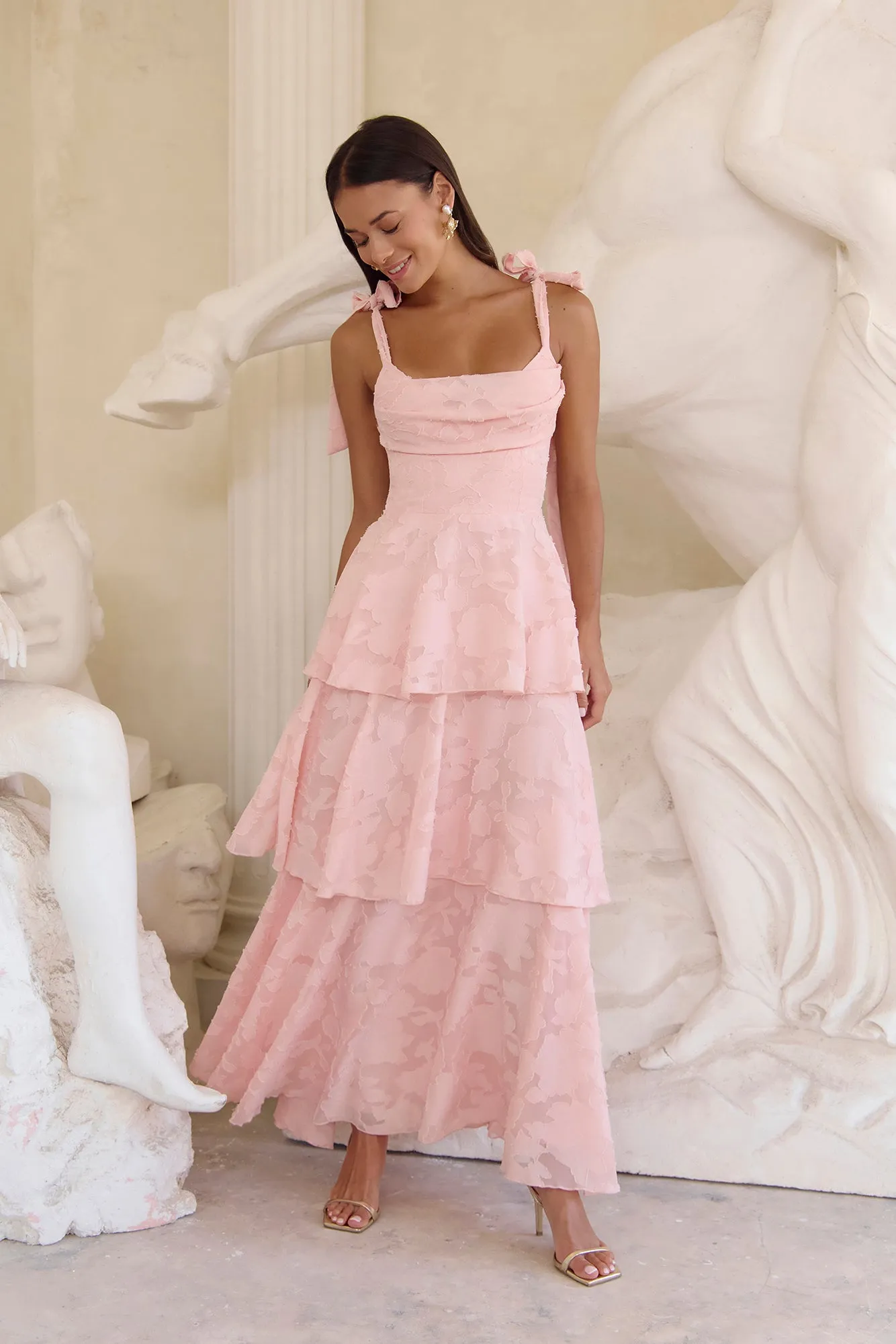 Meadow Of Dreams Maxi Dress Pink sold by Fortunate One product image thumbnail 4