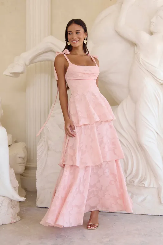 Meadow Of Dreams Maxi Dress Pink made by Hello Molly
