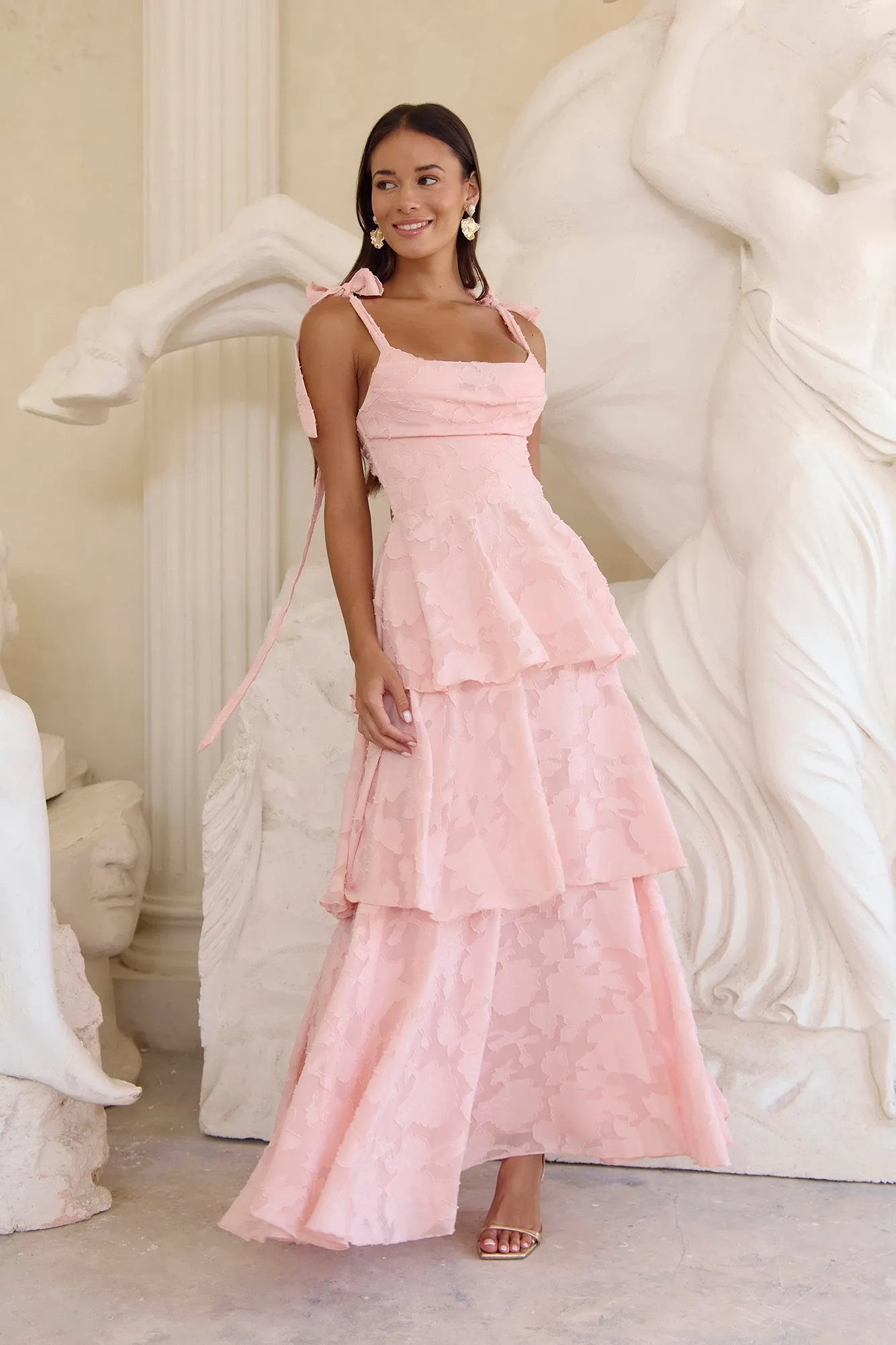 Meadow Of Dreams Maxi Dress Pink sold by Fortunate One