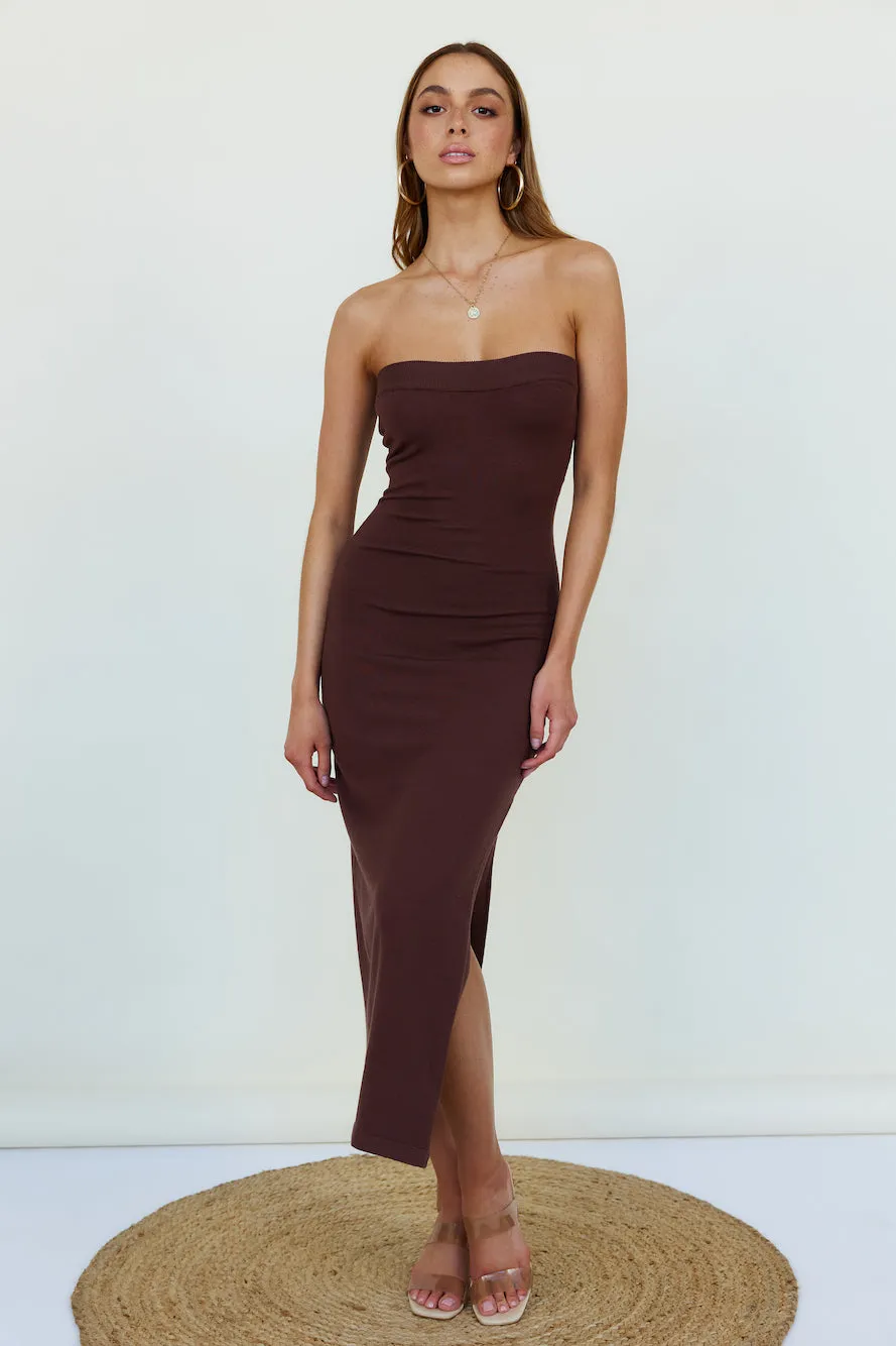 Morning Sun Maxi Dress Brown sold by Fortunate One product image thumbnail 4