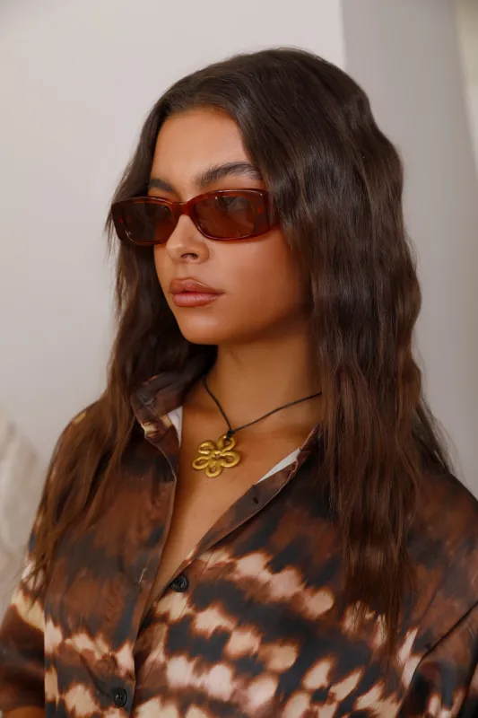 BANBÉ The Kylie Sunglasses Honey Tort Caramel sold by Fortunate One