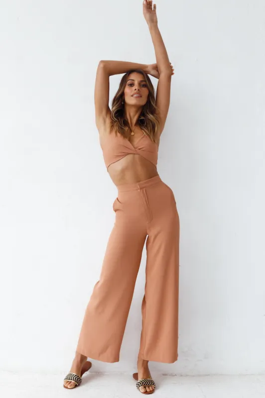 Everywhere You Are Crop Top Tan sold by Fortunate One