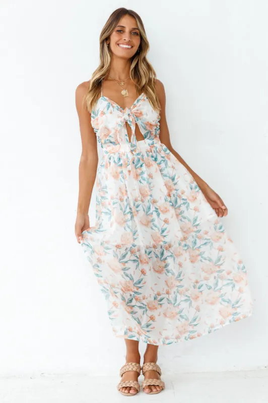 Spring Botanics Maxi Dress sold by Fortunate One