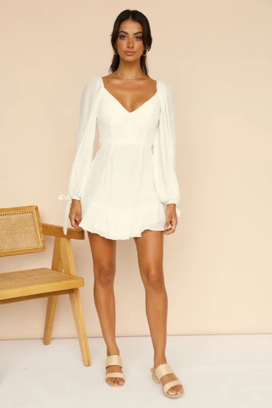 Riding The Breeze Dress White sold by Fortunate One