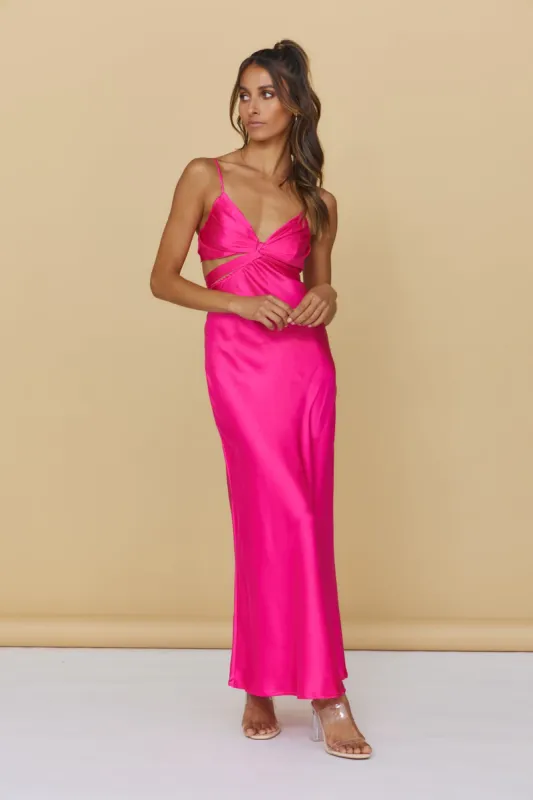 Striking Midnight Maxi Dress Pink sold by Fortunate One
