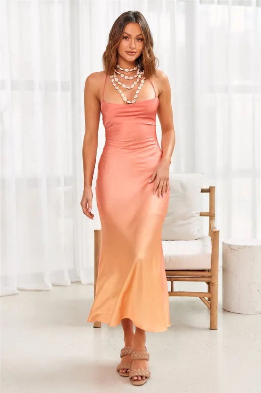 Retrograde Maxi Dress Pink sold by Fortunate One