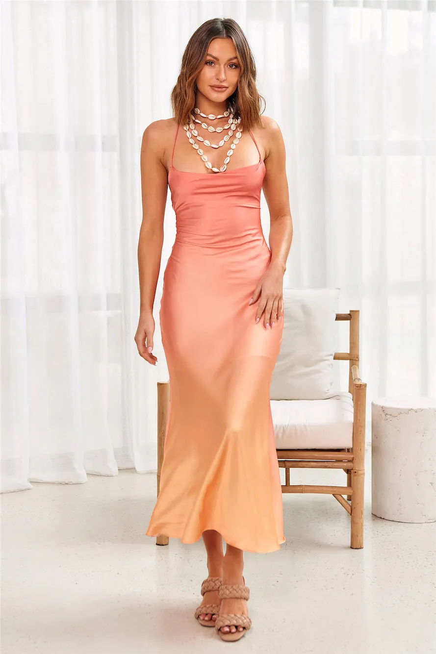 Retrograde Maxi Dress Pink sold by Fortunate One