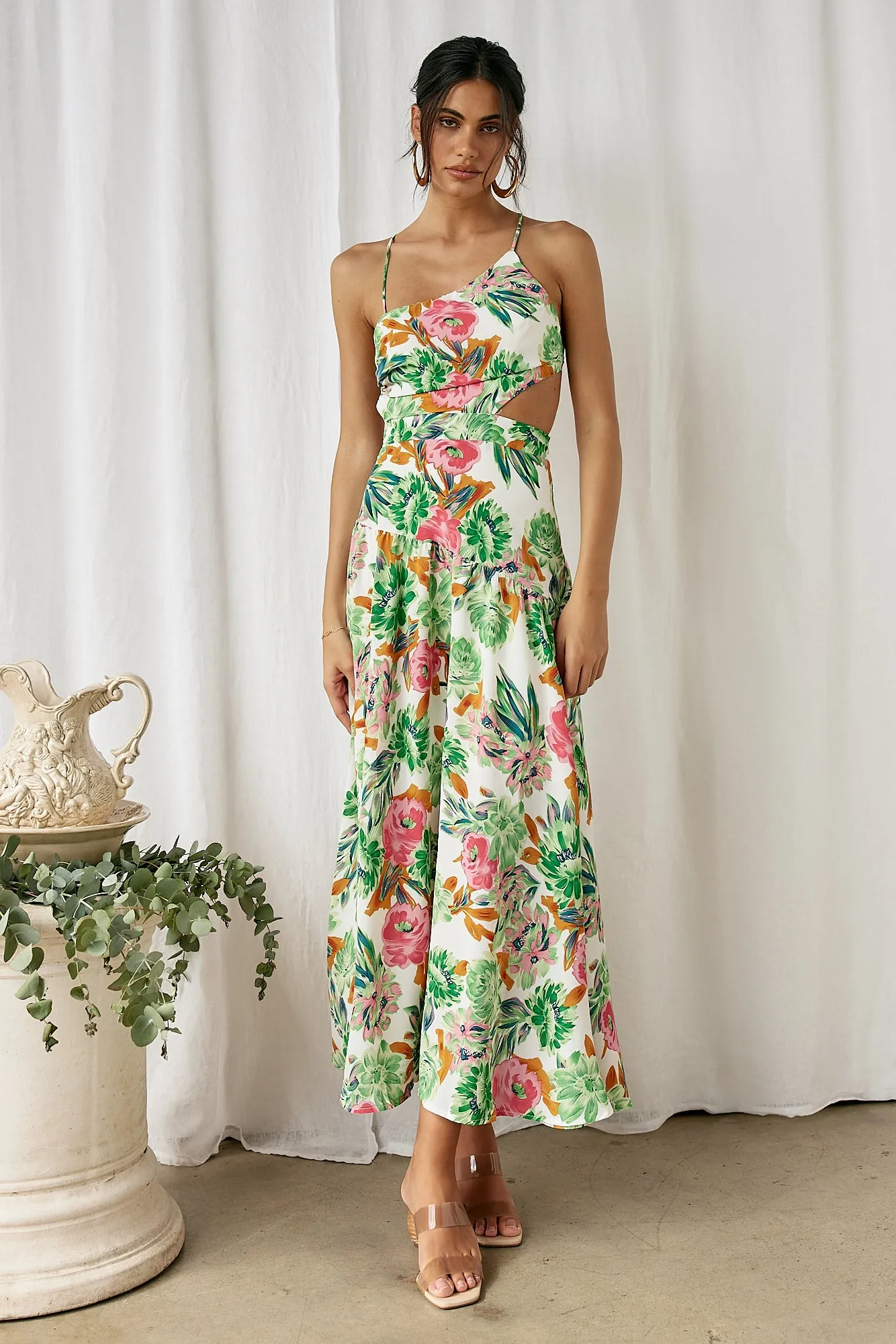 Forever Blooming Maxi Dress Green sold by Fortunate One product image thumbnail 2
