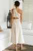 Carpe Diem Maxi Skirt Beige sold by Fortunate One