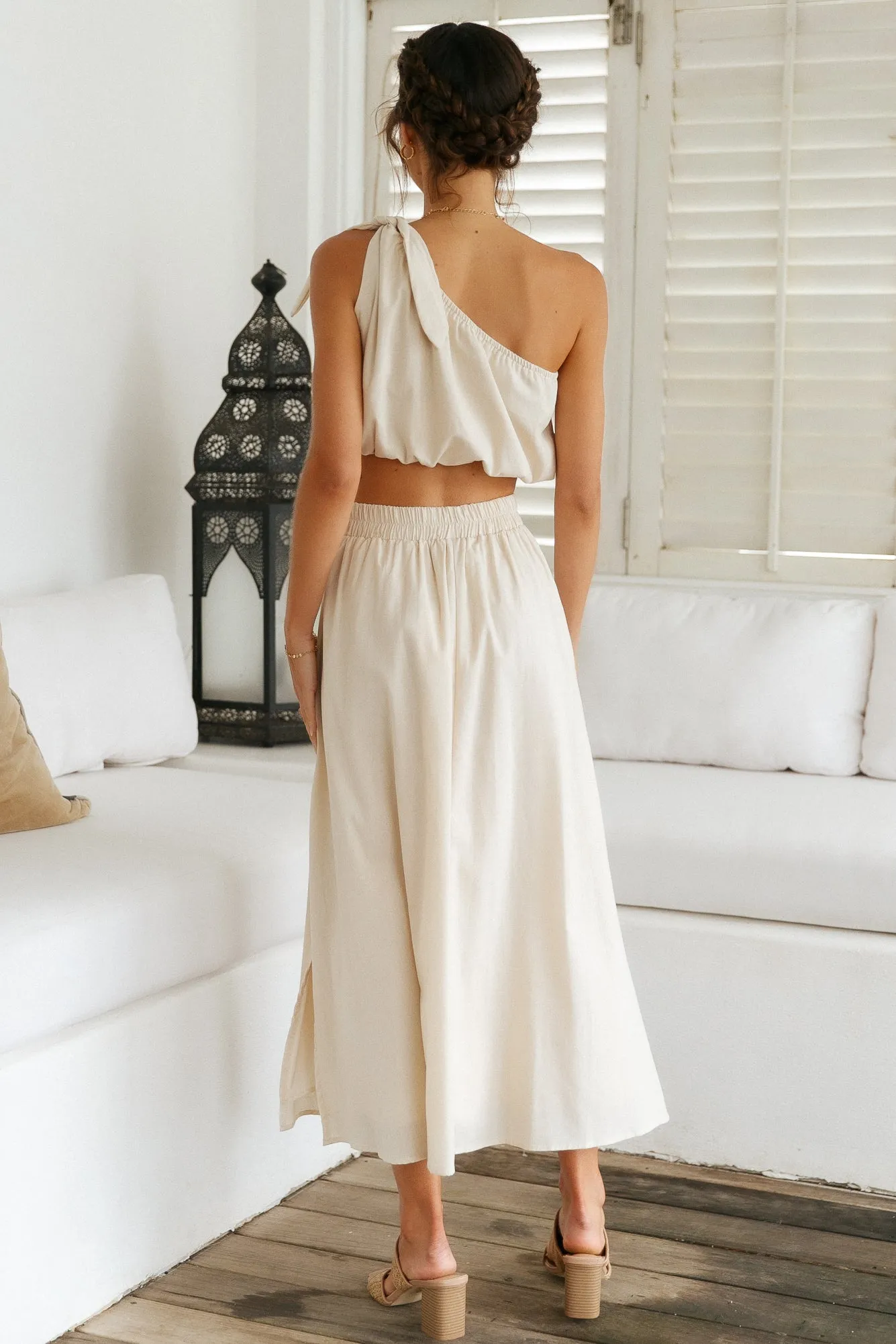 Carpe Diem Maxi Skirt Beige sold by Fortunate One product image thumbnail 5