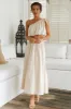 Carpe Diem Maxi Skirt Beige sold by Fortunate One